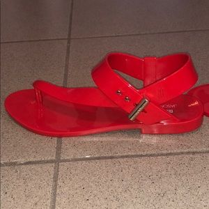 “Jason Wu” Melissa red sandals